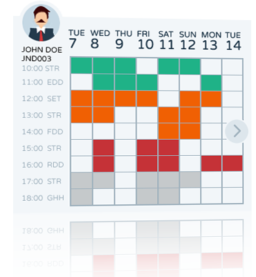 dakar software systems' scheduler/roster