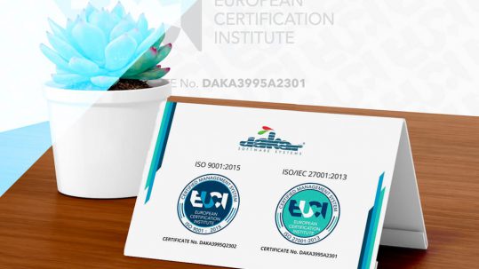 Dakar Software Systems is ISO certified
