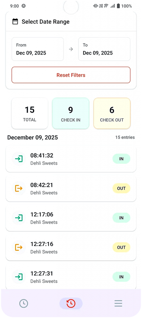 WorkAttend App